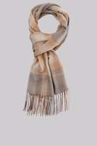 Thumbnail for your product : Moss Bros Grey & Camel Ombre Check Scarf