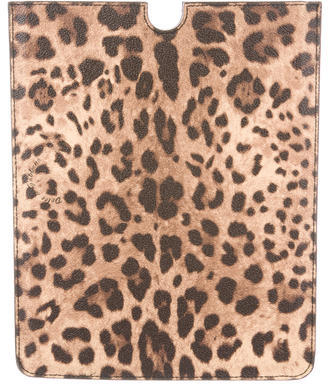 Dolce & Gabbana Leopard Print iPad Case