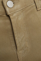 Thumbnail for your product : J Brand Paz Cropped Coated Mid-rise Skinny Jeans