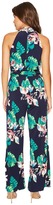 Thumbnail for your product : Tahari by Arthur S. Levine Petite Palm Print Jersey Jumpsuit Women's Jumpsuit & Rompers One Piece