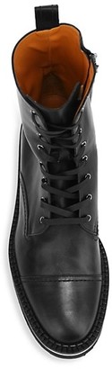 Clergerie British Leather Platform Combat Boots