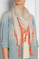 Thumbnail for your product : Chan Luu Tasseled woven scarf