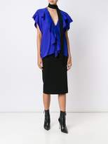 Thumbnail for your product : Roberto Cavalli ruffled V-neck blouse