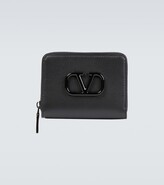 Thumbnail for your product : Valentino Garavani VLOGO leather wallet with strap