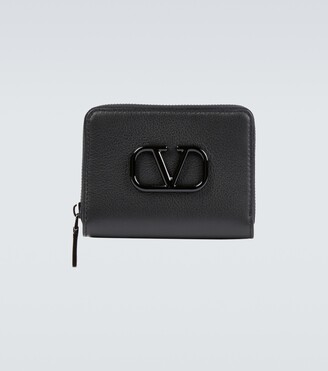 Valentino Garavani VLOGO leather wallet with strap