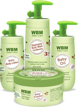 WBM Care WBM Newborn Gift Set, Baby Shampoo Conditioner & Body Wash, Baby Lotion, Baby Oil, Baby Powder