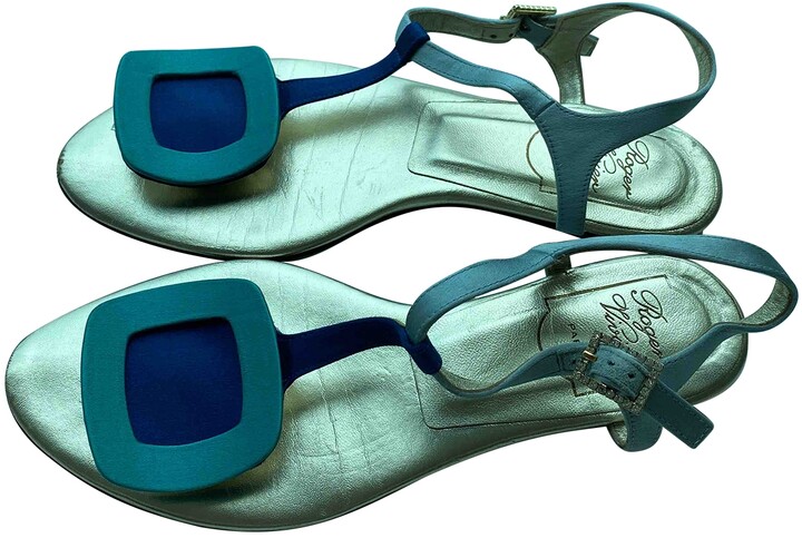 Roger Vivier blue Leather Sandals