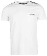 Thumbnail for your product : Soviet Mens Check Shoulder T Shirt Tee Top Chest Pocket Short Sleeve Crew Neck