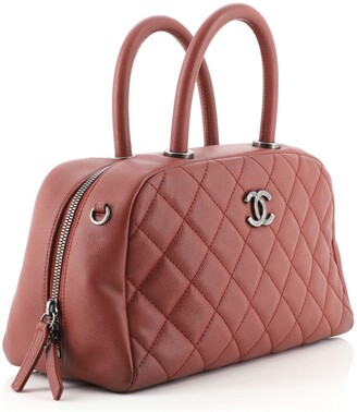 Chanel Coco Handle Bowling Bag Quilted Caviar Small - ShopStyle