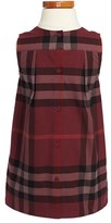 Thumbnail for your product : Burberry Check Print Sleeveless Dress (Toddler Girls)