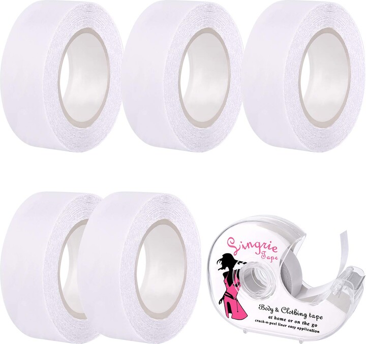 TUPARKA 6 Rolls Body Tape Double Sided Lingerie Tape Clothing Tapes for