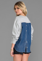 Thumbnail for your product : Funktional Blue Hour Back Button Sweatshirt