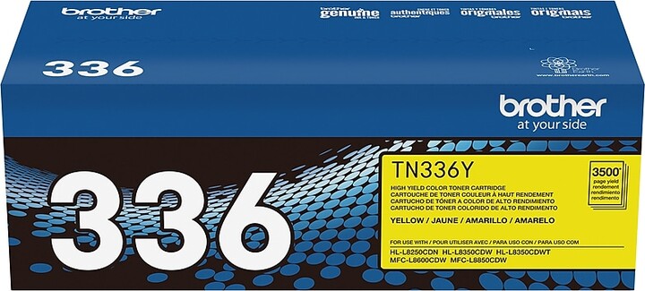 Brother TN-336 Yellow High Yield Toner Cartridge (TN336Y)