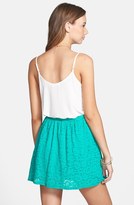 Thumbnail for your product : Everly Lace Skater Skirt (Juniors)