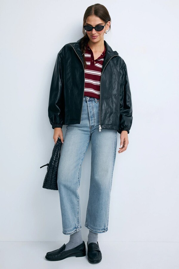 Levi's Light Blue Ribcage Straight Ankle Jeans Blue