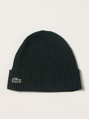 Lacoste beanie hat with logo - ShopStyle