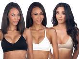 Thumbnail for your product : Anémone Seamless Padded V-Neck Cami Bra 04-2PACK: Black/White