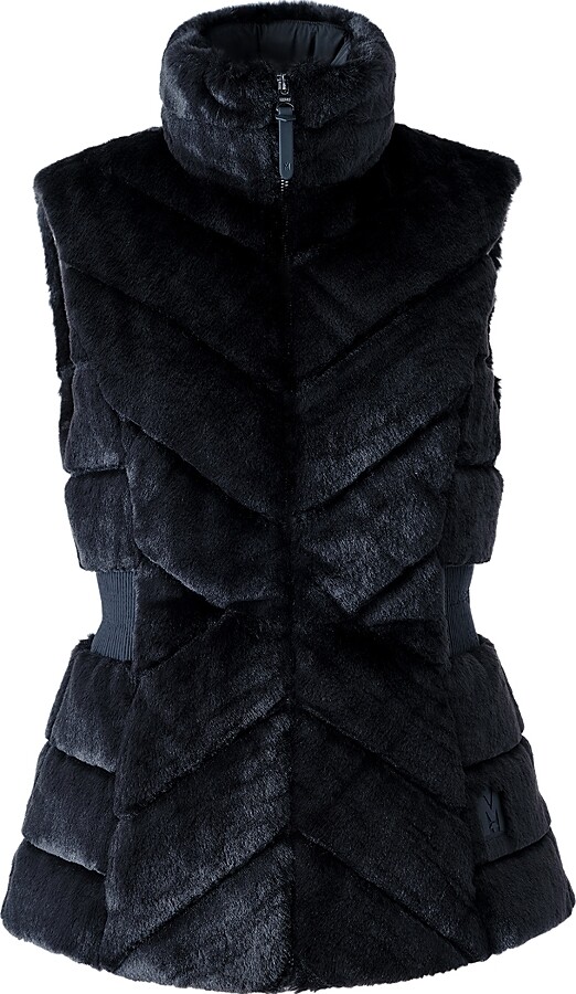 Mackage Twiggy Faux Fur Quilted Down Vest