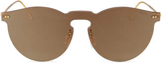 Illesteva Leonard Mirrored Mask Sunglasses, Bronze