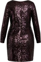 Thumbnail for your product : City Chic Bright Lights Sequin Long Sleeve Dress