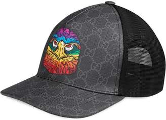 Gucci GG Supreme baseball hat with eagle