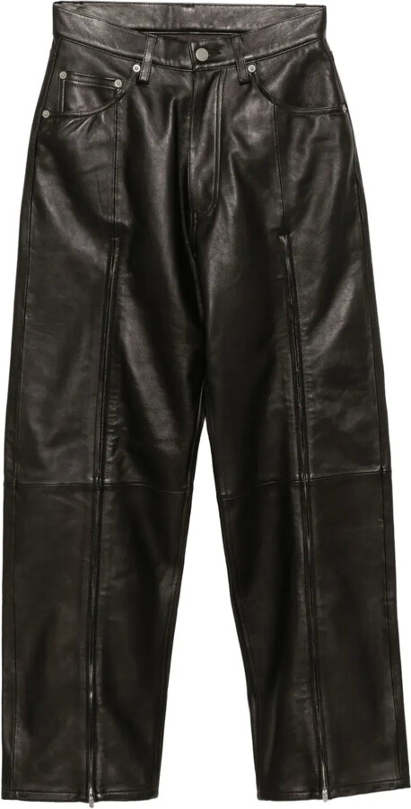 Yoke Leather Trousers
