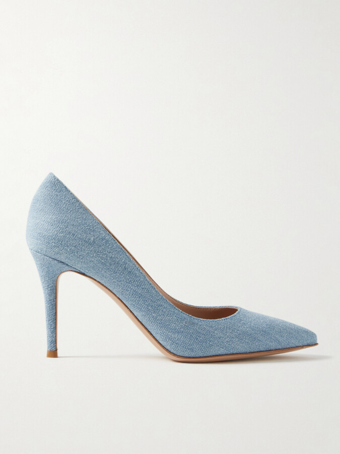 Gianvito Rossi Gianvito 85 Denim Pumps - Blue
