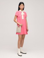 Thumbnail for your product : RED Valentino Crepe Envers Satin Mini Dress W/Bow