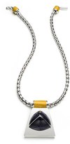 Thumbnail for your product : Eddie Borgo Enamel Inlay & Sandstone Pyramid Pendant Necklace