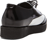Thumbnail for your product : Pierre Hardy Lace Up Leather Dress Shoes in Black & White
