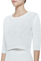 Thumbnail for your product : Theory Arabis Cropped Knit Sweater