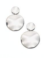 Thumbnail for your product : Ippolita Glamazon Sterling Silver Small Wavy Disc Snowman Drop Earrings