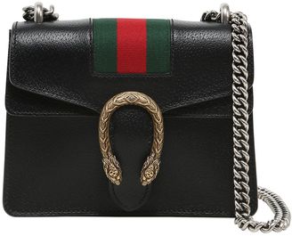 Gucci Mini Dionysus Leather Bag W/ Web Detail