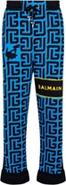 Thumbnail for your product : Balmain x Pokemon monogram-print cotton track pants