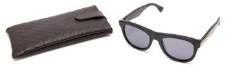 Bottega Veneta Round Acetate Sunglasses - Black