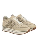 Thumbnail for your product : Hogan 483 Midi Platform Sneakers In Perforated Suede With Big H