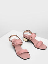 Thumbnail for your product : Charles & Keith Chrome Block Heel Sandals