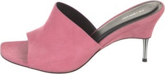 Peter Do Suede Slides Pink