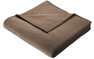 Biederlack 150 x 200 cm Cotton Home Plain Blanket Throw, Grey