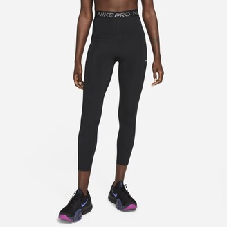 Nike Pro Dri-FIT Women's High-Rise 7/8 Shine Leggings - ShopStyle Activewear