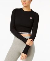 Thumbnail for your product : Fila Colleen Cropped Long-Sleeve Top