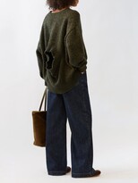 Thumbnail for your product : Loewe Double-neck Marled Wool-blend Sweater