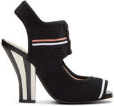 Thumbnail for your product : Fendi Black Stretch Sock Sandals