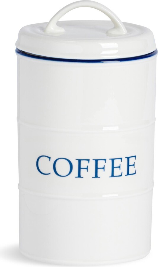 Nicola Spring White Farmhouse Coffee Canister 11cm - ShopStyle Food Storage  Containers