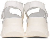 Thumbnail for your product : Joshua Sanders White Leather Spice Wedge Sandals