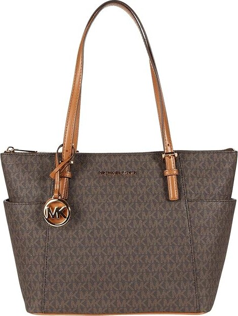 Michael Kors, Bags, Michael Kors Jet Set Travel Large Saffiano Northsouth  Taupe Tote