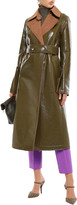 Thumbnail for your product : Victoria Beckham Belted Coated Wool-blend Trench Coat