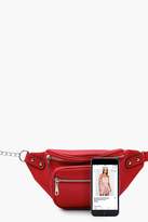 Thumbnail for your product : boohoo Chain Detail Pocket Bumbag