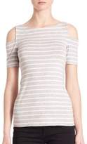 Thumbnail for your product : Bailey 44 Striped Cold-Shoulder Deneuve Top