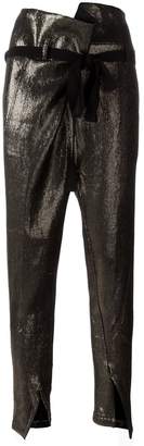 Ann Demeulemeester bow waist tapered trousers